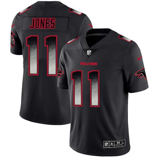 Men Atlanta Falcons #11 Jones Nike Teams Black Smoke Fashion Limited NFL Jerseys->los angeles rams->NFL Jersey